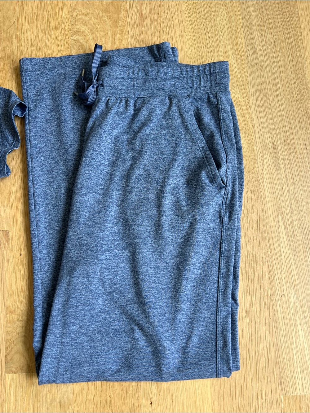 Zella Restore Soft Matching Set Blue Tempest Large Tee + Drawstring Pants, Large - Picture 7 of 10